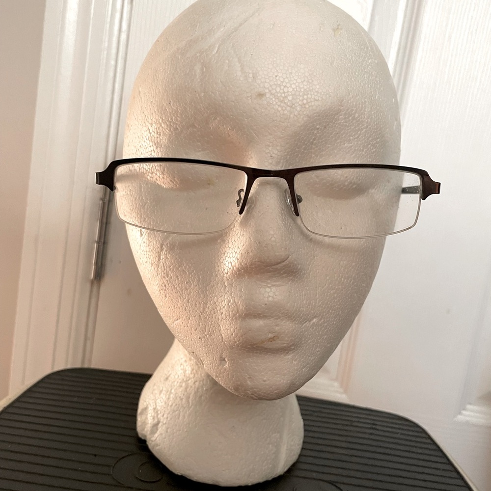 Vintage Titanium Light weight half Rim frame Rectangle luxury gunmetalCT0915AL34